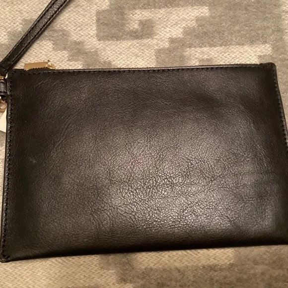 NWT, Fossil Leather Wristlet, black, >50% off - Picture 2 of 9